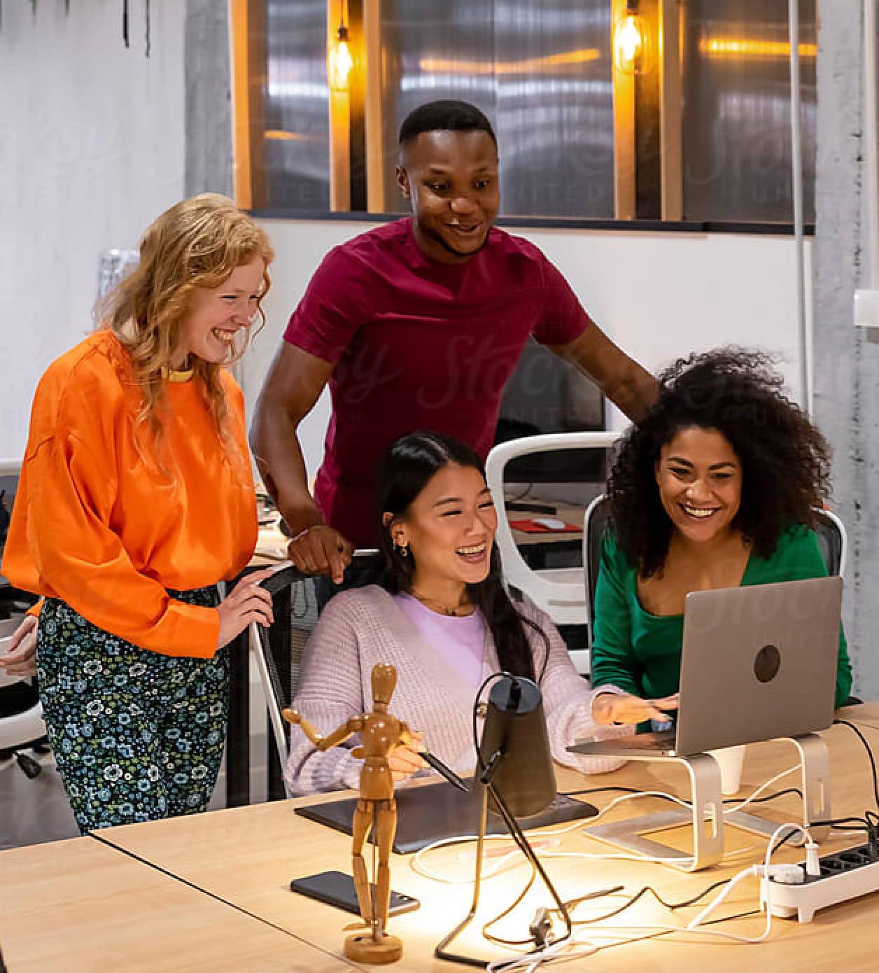 Team Around Desk